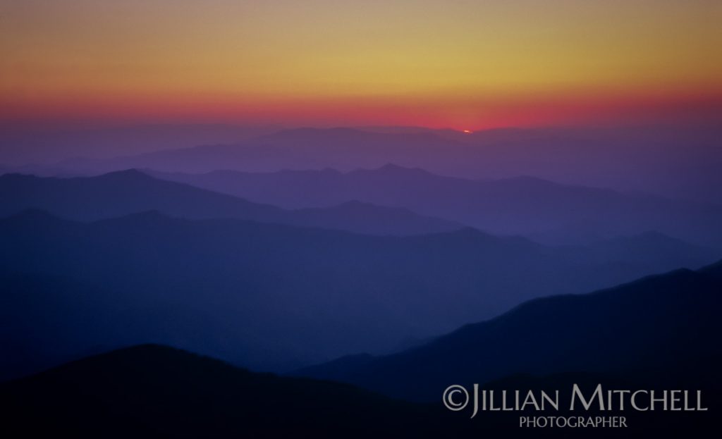 Sunrise - Wutaishan is one of China's 5 sacred peaks in Buddhism.