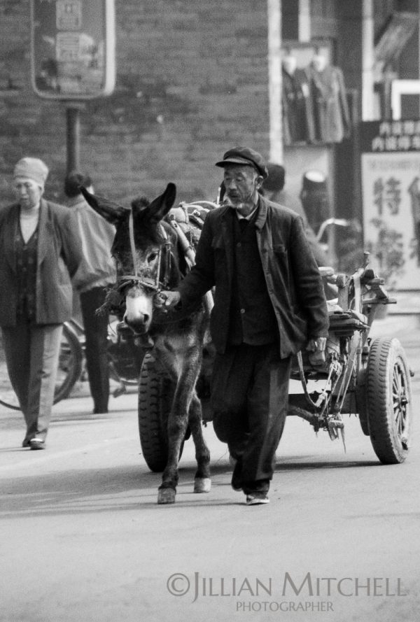 On the streets of Pingyao, China back in 2001.