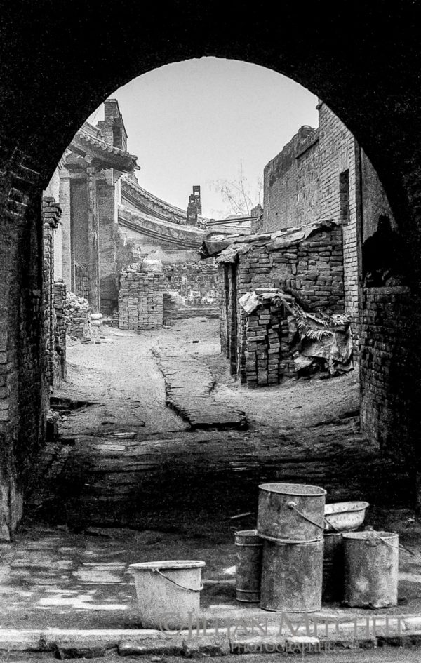 On the streets of Pingyao, China back in 2001.