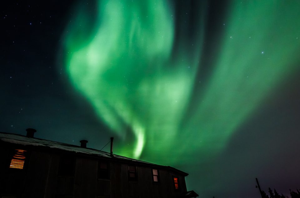 Northern Lights at Mount Aurora Lodge near Fairbanks, Alaska